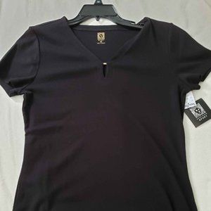 Anne Klein Sport - black short sleeve - medium